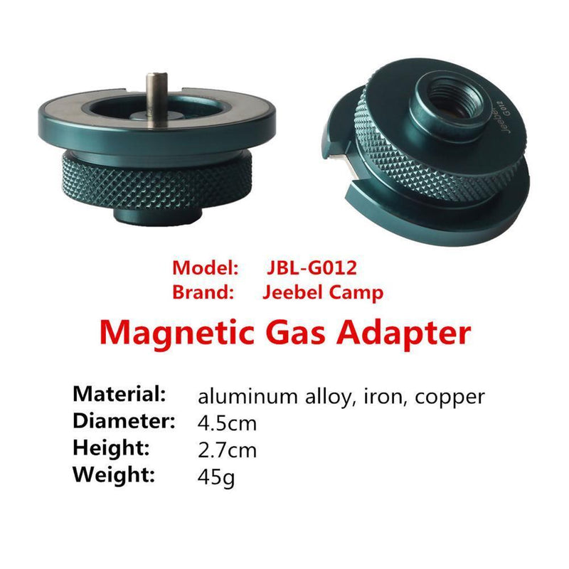 Flat/Long Gas Tank Adapter Magnetic Design for Outdoor Stove Accessories
