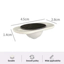 4pcs Trash Can Small Wheels Double-sided Tape Storage Wheels Box Pulley G5B6