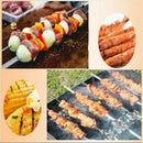 Grilling Skewers Set Stainless Steel BBQ Skewers Metal BBQ Skewers BBQ Sticks