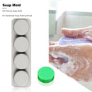 4 Grids Kitchen Silicone Mould DIY Handmade Baking Soap Moulds Soap Making Mold