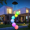 Solar LED Wind Chimes Lamp Color-change Night Light Party Decoration (A) Newly