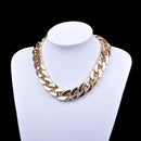 Fashion Retro Gothic Punk Golden Chunky Link Chain Short Necklace Newly