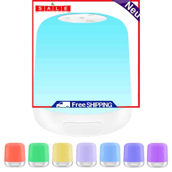 Night Lights, 7 Colors Change, Stepless Dimming, Bedside Lamp for Kids Bedrooms
