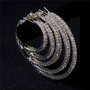 Rhinestone Shiny Crystal Hoop Earrings Drop Earrings Dangle Jewelry Ear Stud