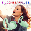Silicone Ear Plugs Sound Insulation Anti Noise Sleeping Earplugs (Green) Newly
