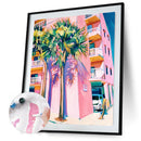 40x50cm Frameless Summer City DIY Oil Paint By Numbers Picture Living Room Decor