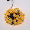 Solar Moroccan Ball Lamp String LED Metal Hollow Fairy Warm Light (7m) Newly
