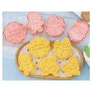 2 Sets DIY Tools Mold Cartoon Biscuit Baking Mould Cookie Molds Christmas Molds