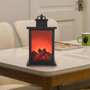 LED Flame Lantern Lamps Simulated Fireplace AA Battery Courtyard Room Decoration