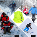 Outdoor Winter Warm Fleece Neck Scarf Reflective Skiing Neck Cover (Green)