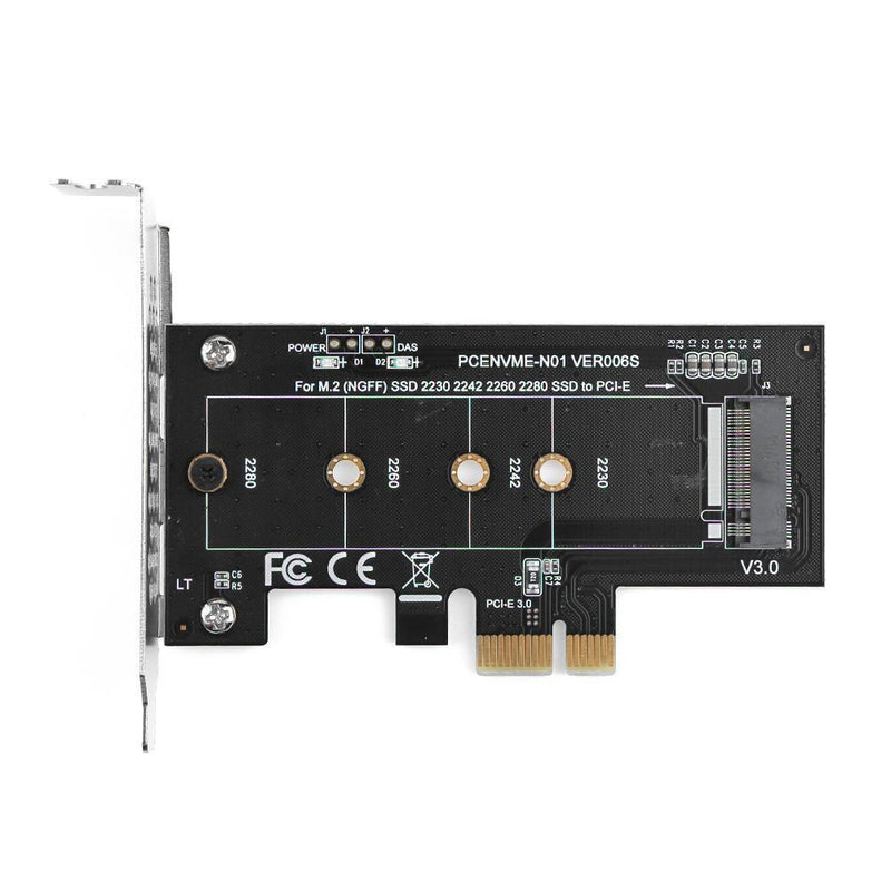 Broadroot PCI-E 3.0 x 4 to M.2 NGFF Adapter for M Key Slot Converter and Low-Pro
