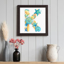 5D DIY Diamond Painting Kits Starfish Letter K Full Round Drill Art (G664)