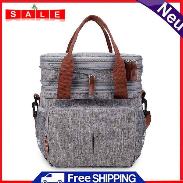 Handheld Picnic Insulation Bags Large Capacity Portable Food Thermal Cooler Bag