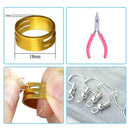 1Box Ear Hook Split Rings DIY Findings kits Jewelry Earring Accessories. W9Y2