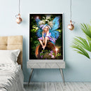 5D DIY Full Drill Round Shape Gnome Rhinestone Diamond Drawing Home Decoration