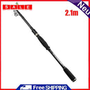 Ultralight Fishing Rod Carbon Fiber Telescopic Spinning Baitcasting Fishing Pole