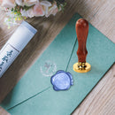 Rose Xmas Pattern DIY Wax Seal Stamp Head for Stamping Envelope Wedding Cards
