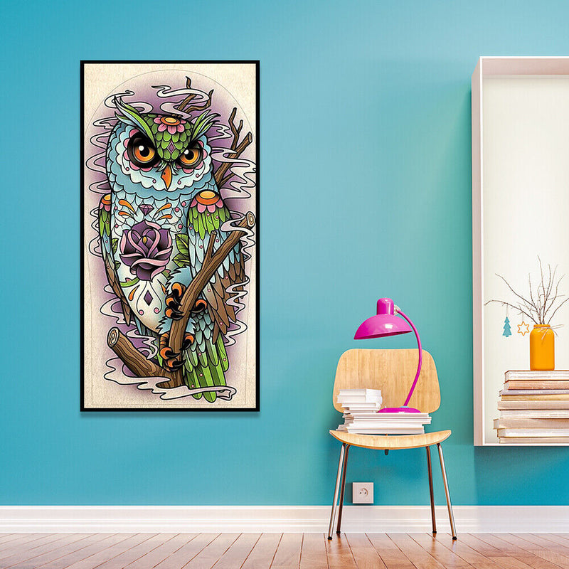 Diamond Painting Owl 5D Full Round Drill Rhinestones Animal Picture Wall Deco