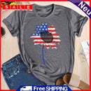 Independence Day Print Sunflower Tea (Dark Grey M) T-Shirt