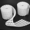 500 Pairs Double-sided Adhesive Fastener Tape Hooks Loops Disks White 20mm Newly