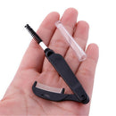 Tool Eyelash Metal Comb Dual-Head Foldable Eyebrow Brush Mascara Separator