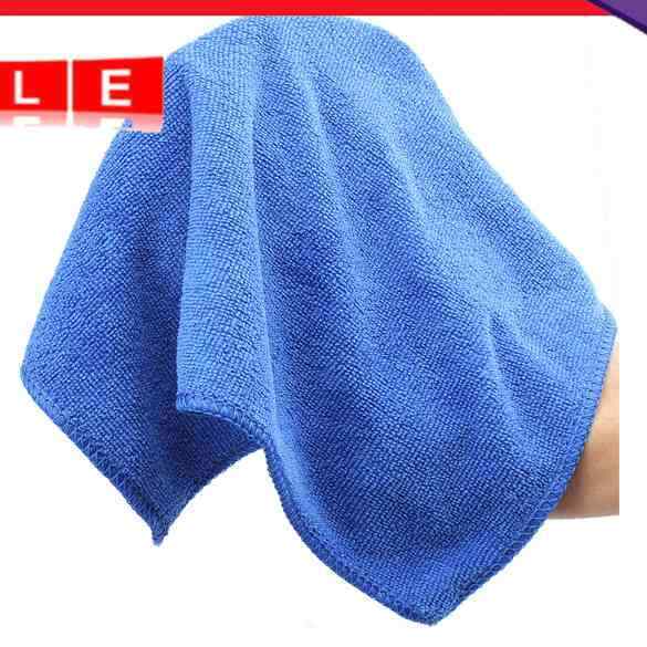 Practical Durable Blue Microfiber Cleaning Cloth Wipes-Car-Auto-E
