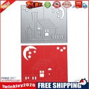 DIY Night House Metal Stencils for Scrapbook Embossing Craft Cutting Dies-1