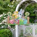 Easter Rabbit Egg Ornament DIY Diamond Crystal Hanging Pendant (YH302) Newly