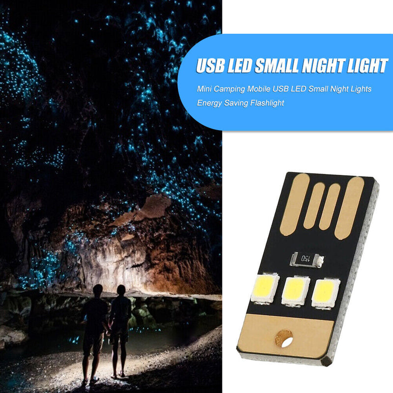 Camping Portable Mini LED Lights Energy Saving Rechargeable Lamp (5pcs) Newly