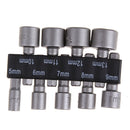 9pcs Nut Drivers 1/4 Inch Hex Shank CRV Screwdriver Socket Bit Power Tools Newly