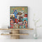 Snow Village Oil Painting By Numbers DIY Frameless Art Picture On Canvas
