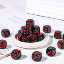 20PCs/set 16MM 6 Sided Board Game Gift Dice Entertainment Acrylic Dices