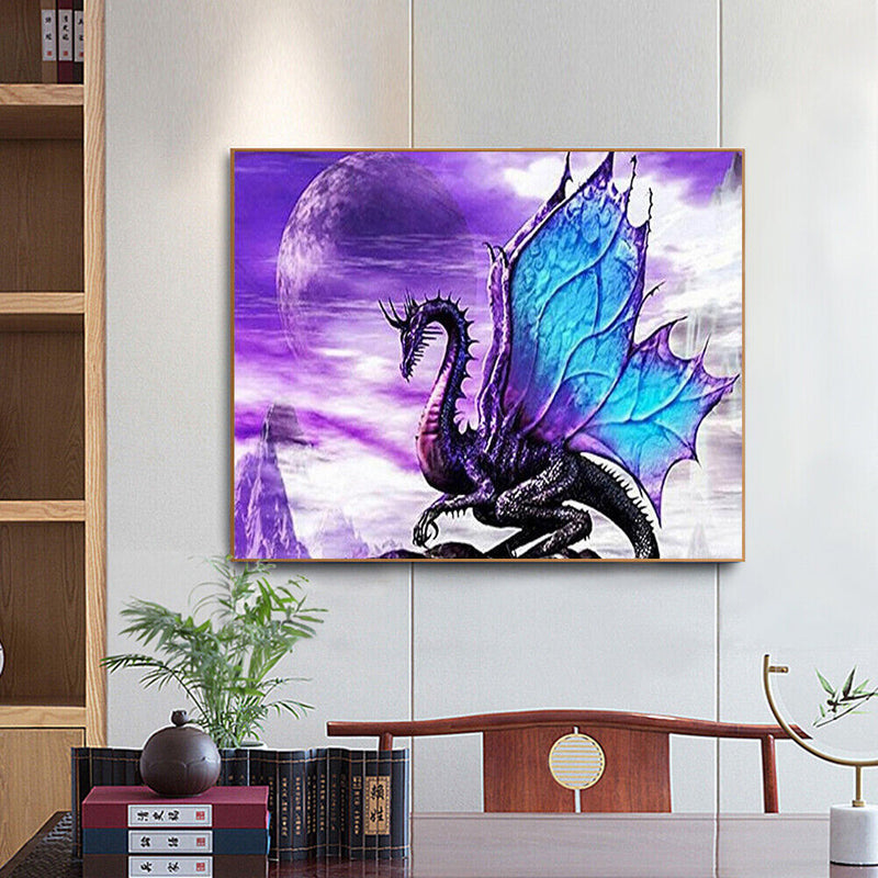 Dragon Frameless Picture Oil Paint By Numbers Hand Painted Picture for Home