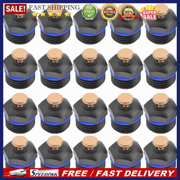 20pcs Watering Irrigation Nozzles Plastic Automatic Mist Refraction Spray H