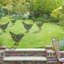 Acrylic Hollow Chicken Ornaments Backyard Lawn Stakes Yard Art Decor (D) Newly