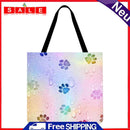 Fingerprint shopping bag, printed, casual, large, 40 x 40 cm