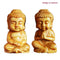 Mini Wooden Buddha Statue Statuette Handicrafts Ornaments Gift Craft Decor O0T4