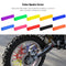 72pcs Colorful Spoke Skins Covers Lightweight Wheel Spoke Wraps Protection Cover