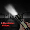 LED Lighting Torch Lamp USB Rechargeable Mini Glare Flashlight COB Side Light