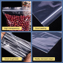 100pcs Zip Bag No Bad Smell Reused Many Times Clear Zipper Seal Storage Bags