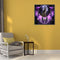 5D Rhinestone DIY Purple Wolf Dreamcatcher Full Round Drill Diamond Painting Kit