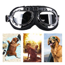 Foldable Dog Glasses UV Protect Goggles Eye Wear Sunglasses (Transparent) Newly