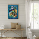 DIY Mosaic Full Round Diamond Painting Kit Animal World Rhinestone Picture Gi