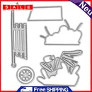 Snowvirtuos 6pcs/set DIY Car Flowers Metal Cutting Tools for Scrapbook Emb