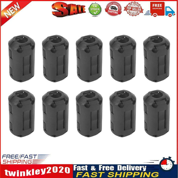 10x 9mm Clip-on Ferrite Ring Core Ferrite Bead Choke EMI Filter Cable Clip Newly