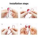 Anti Lost Silicone Earphone Strap for SONY WF-C500 Neck Cable String (Red) Newly
