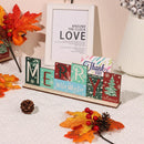 Decoration Double-sided Festive Wooden Sign Christmas Theme Home Decor