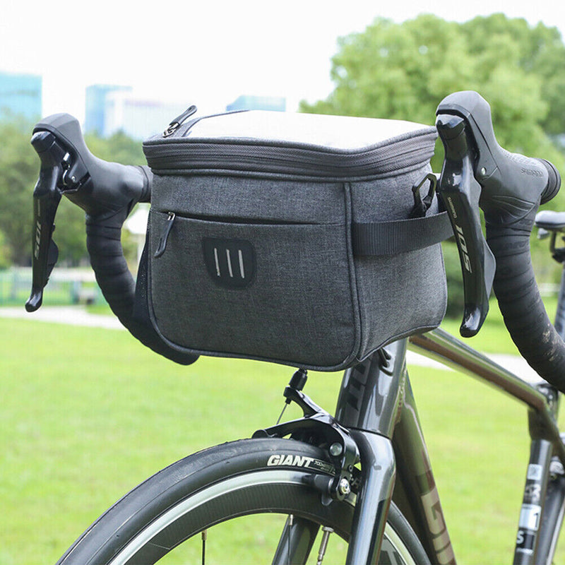 5L Bicycle Handlebar Front Packs Large Touch Screen MTB Pannier Shoulder Bags