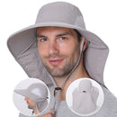 Summer Outdoor Riding Anti-UV Sun Hat Beach Sunscreen Neck Face Wide Brim Hat
