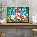5D DIY Full Round Drill Diamond Painting Gnomes Luminous Art Craft Mosaic Kit